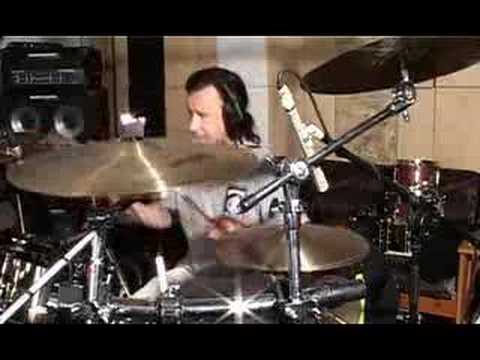 Jimmy Hammer playing drums