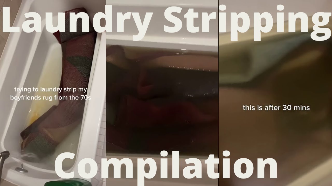 TikTok Laundry Stripping Compilation Part 7 Pillows, Rugs, Jackets, Blankets!
