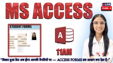 MS Access Forms Design Tutorial | Full Process Step-by-Step Live Class -1