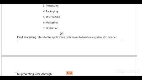 Lecture-1;Introduction to Agro Processing Management: ABM-3510
