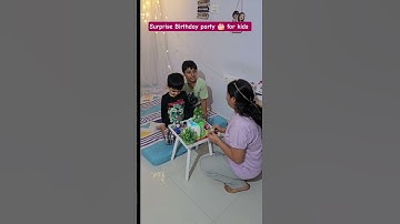Surprise Birthday party for kids #birthday #surprise #surprisegift #kids #party #cake #love #life#yt