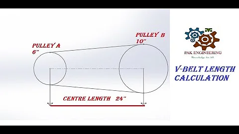 HOW TO CALCULATE LENGTH OF V-BELT?