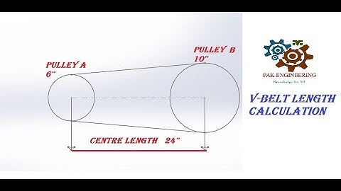 HOW TO CALCULATE LENGTH OF V-BELT?