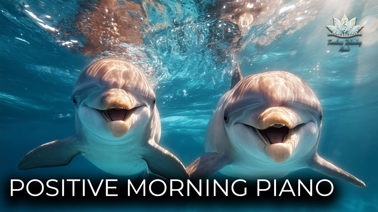 Morning Meditation Music | Relaxing Piano Music | Dolphin Video | Dopamine Increase