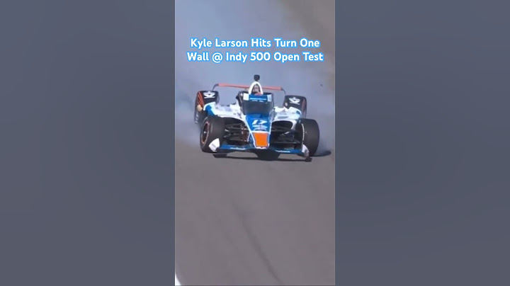 Kyle Larson Hits Turn One Wall @ Indy 500 Open Test #nascar #indycar #indy500 #crash