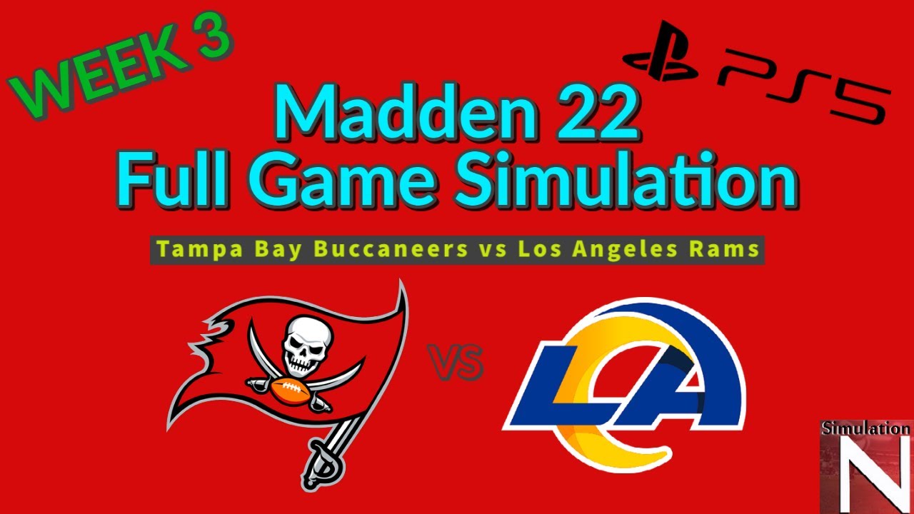 Madden 22 - Tampa Bay Buccaneers vs Los Angeles Rams - Full Game Simulation PS5