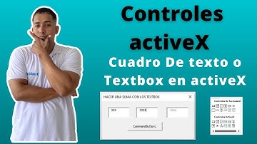 Como Usar o Insertar el Cuadro De texto o Textbox en Controles activeX en Excel Cap 14 #textbox
