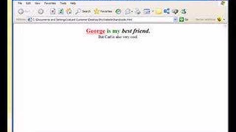 Basic Text Formatting with HTML part 2