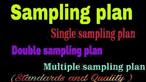 what is SAMPLING| SINGLE SAMPLING PLAN |DOUBLE SAMPLING PLAN| IES GS | STANDARDS AND QUALITY