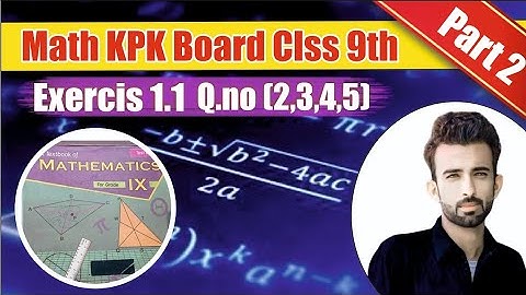 LECTURE#2 Exercise 1.1 MATRICES UNIT 1 CLASS 9 MATHEMATICS KPK BOARD .