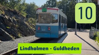 Göteborg: Tram M31 322 | Line 10 FULL ROUTE