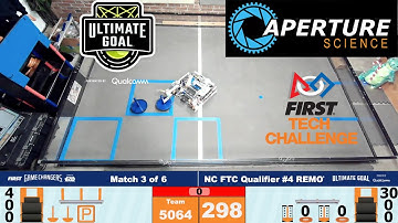 FTC-5064 Aperture Science, NC Qualifier 4 Match #3, penalties galore, 298 points