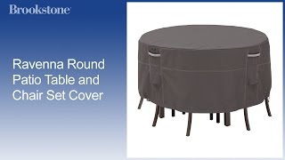 Get yours today http://bit.ly/Ravenna_Round_Table_Chair_Cover Video transcript: The Ravenna Round Table and Chair Set 