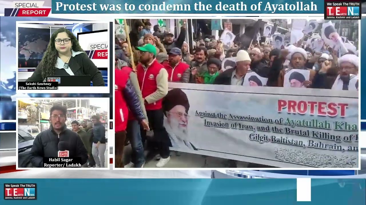 Peaceful Protest in Kargil on Jummah over Ayatollah's De_a_th