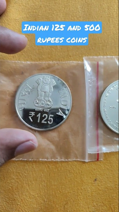 Rare Indian 125 & 500 rupees silver unc commemorative coins|bad ninja status| #reels #trending#viral