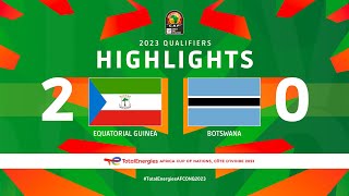 Equatorial Guinea 🆚 Botswana | Highlights - #TotalEnergiesAFCONQ2023 - MD3 Group J