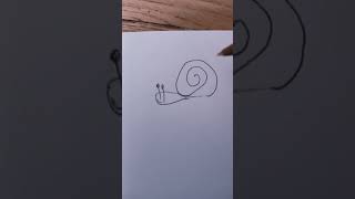 how to draw snail