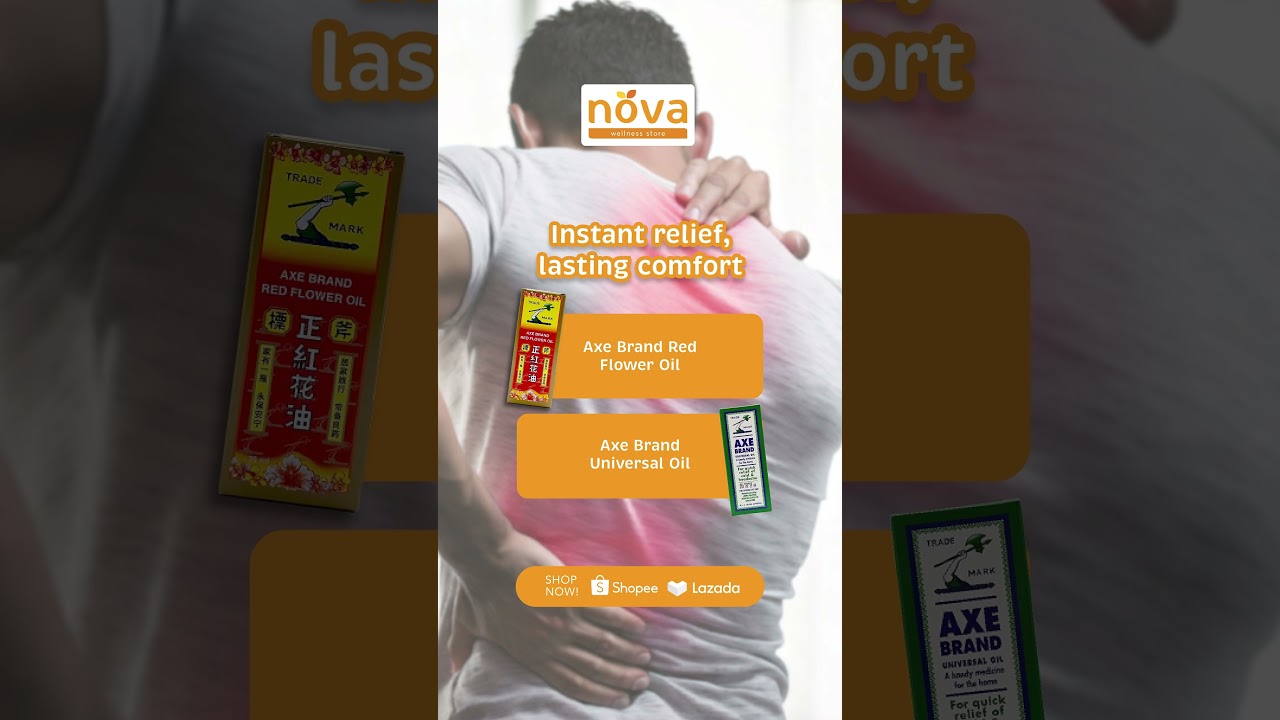 Axe Brand Universal Oil and Red Flower Oil - Instant relief, Lasting comfort