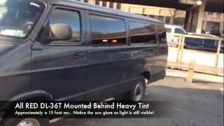DL36T Through Heavy Tint in Daytime