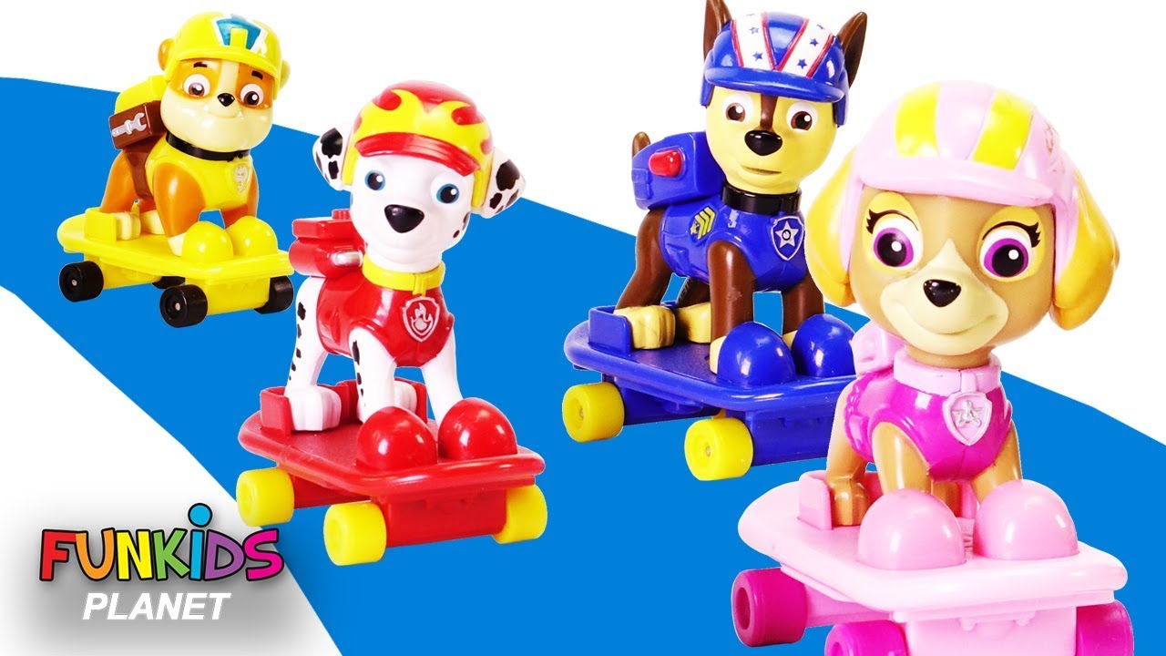Paw Patrol Skye Chase And Pups Race Magical Skateboards YouTube paw-patrol-skye-chase-and-pups-race-magical-skateboards-youtube