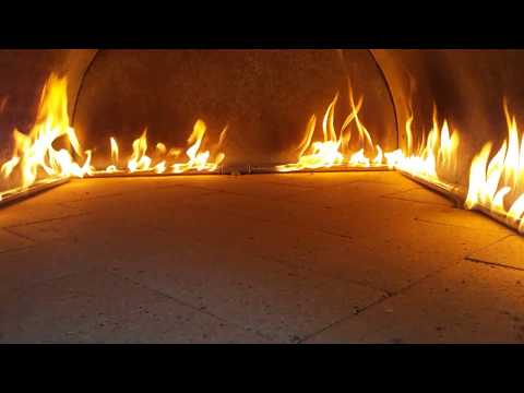 Propane Pizza Oven Burner in the Cortile Barile Outdoor Pizza Oven by  BrickWood Ovens - YouTube
