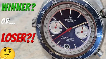 Who won the race for first automatic chronograph?