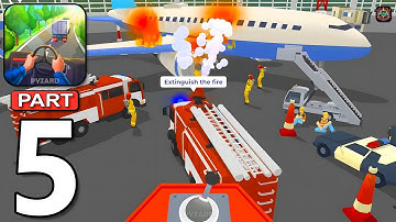 Vehicle Masters - Gameplay Walkthrough Part 5 Extinguishing an Airplane Fire at the Airport