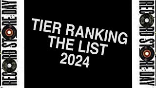 Record Store Day: Tier Ranking the List 2024