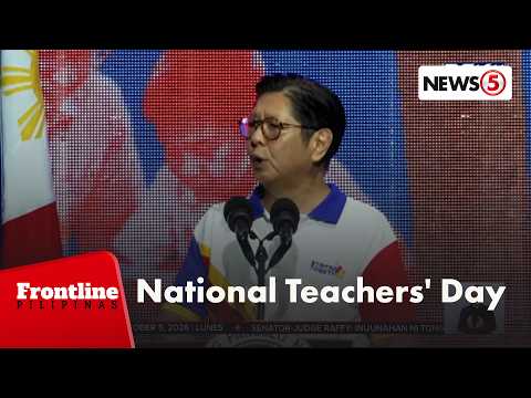 Grupo ng mga guro, nagprotesta kasabay ng National Teachers' Day | Frontline Pilipinas