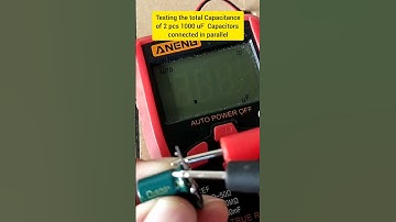 HOW TO TEST CAPACITORS IN PARALLEL #shorts #shortvideo #viral #trending