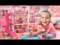 BARBİE RÜYA EVİ HAVUZ KURUYORUZ! ADA İLE KIZ EVCİLİK BARBİE DOLL VİDEOLARI! 