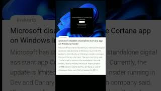 Microsoft disables standalone Cortana app on windows insider screenshot 1