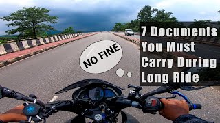 7 Documents You Must Carry During Long Ride,  7 दस्तावेज सही होने पर कोई Fine नहीं