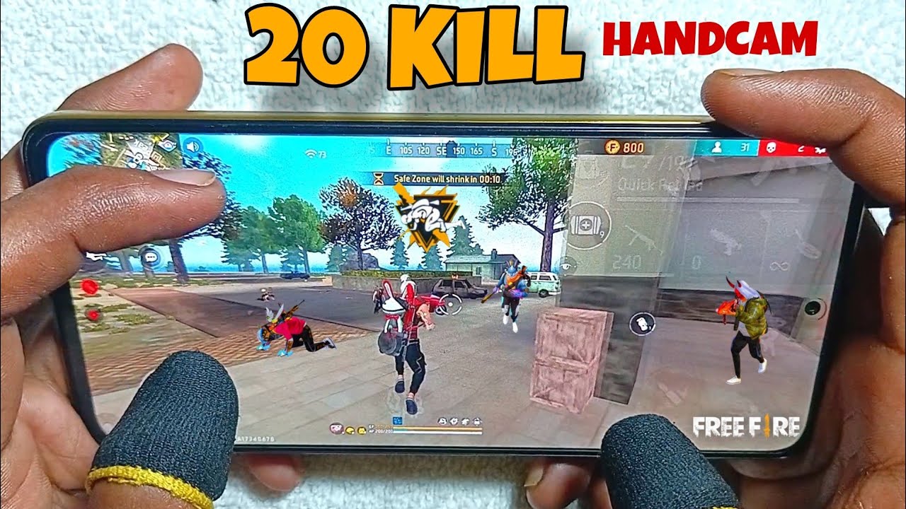 4 FINGERS HANDCAM ⚡ SOLO VS SQUAD BR - RANK HANDCAM GAMEPLAY FREE FIRE ...