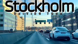 4k driving in Stockholm highway | Driving in Sweden Stockholm | Stockholm highway