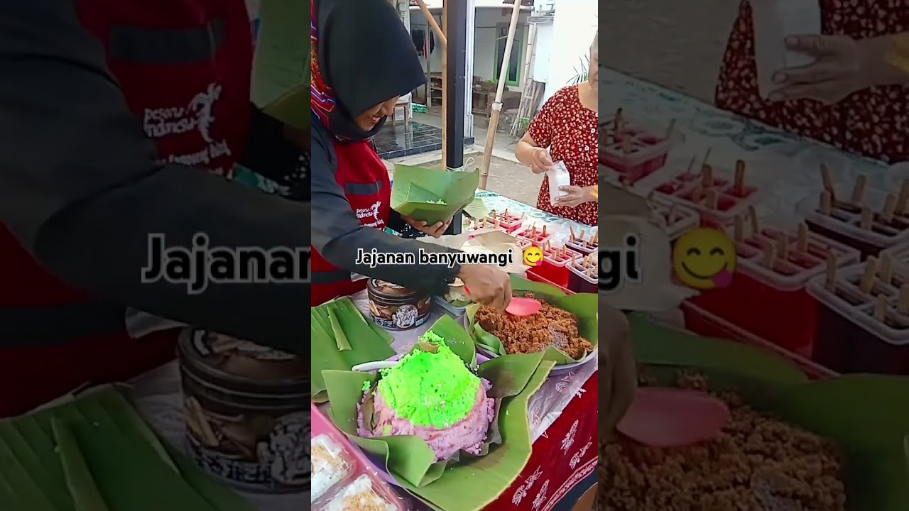 Nyobain jajanan desa khas desa kemiren banyuwngi 😋