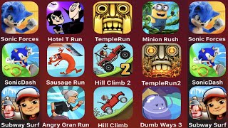 Sonic Forces,Hotel T Run,Temple Run,Minion Rush,Sonic Dash,Sausage Run,Hill Climb 2,Temple Run 2 screenshot 5