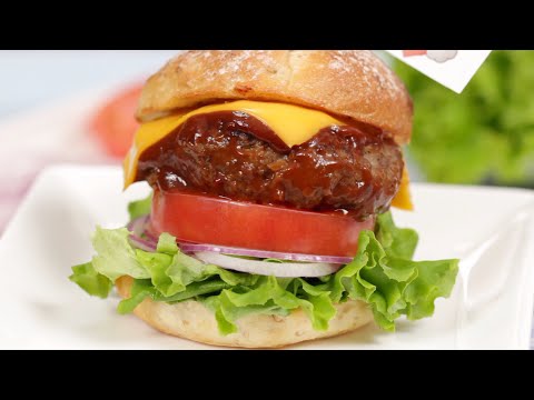 Beef Hamburger Recipe (Homemade Beef Patties and Easy Hamburger Sauce) | Cooking with Dog