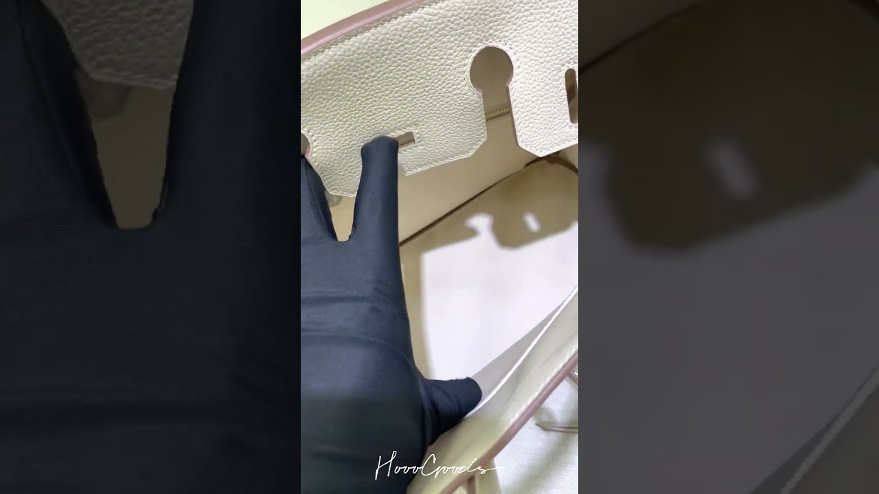All Hand Stitched Hermes Birkin 25/30/35/40 Craie Togo Rose Gold Hardware