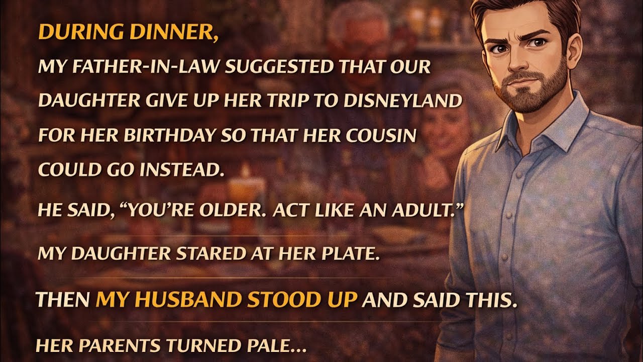 During Dinner, My Father-In-Law Suggested That Our Daughter Give Up Her Trip To Disneyland For 