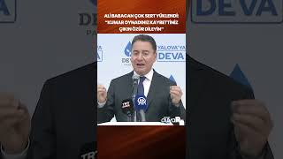 Ali Babacan'dan Erdoğan'a çok sert eleştiri: Vatandaşın ekmeğiyle kumar oynayıp kaybettiniz #shorts