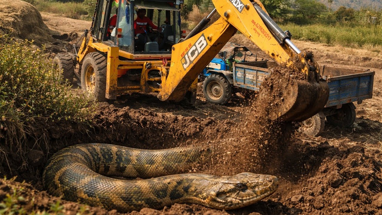 JCB 3DX Mud Loading Time Snack 😳 The Trolley Swaraj Tractor 🚜