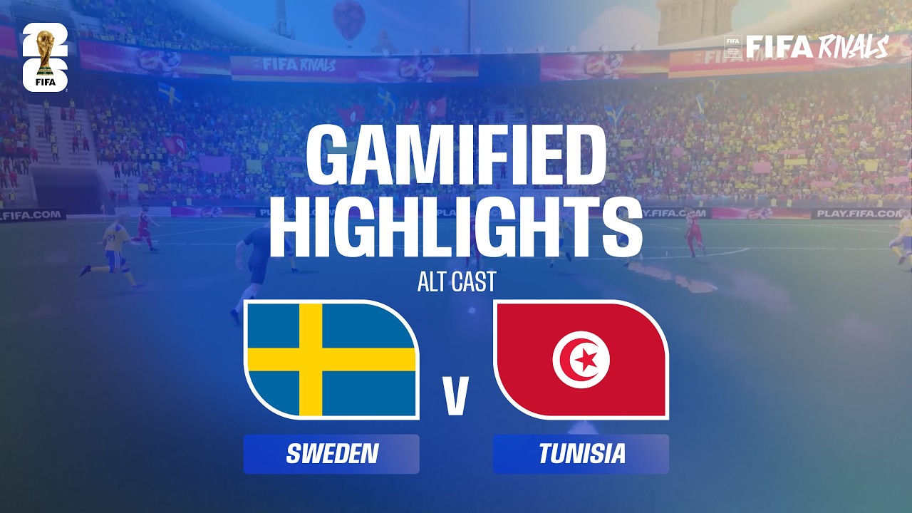 Resumen: Alt Cast Highlights: Sweden v Tunisia | FIFA World Cup 2026