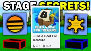 STAGE SECRETS You MISSED!! | in Build a boat for Treasure ROBLOX
