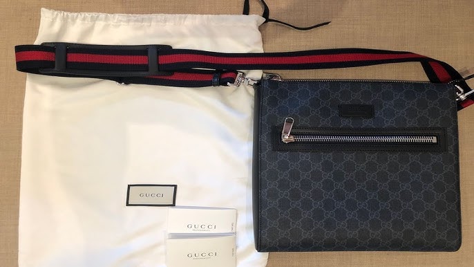 Real vs Fake Gucci Messenger GG Supreme Small Bag 