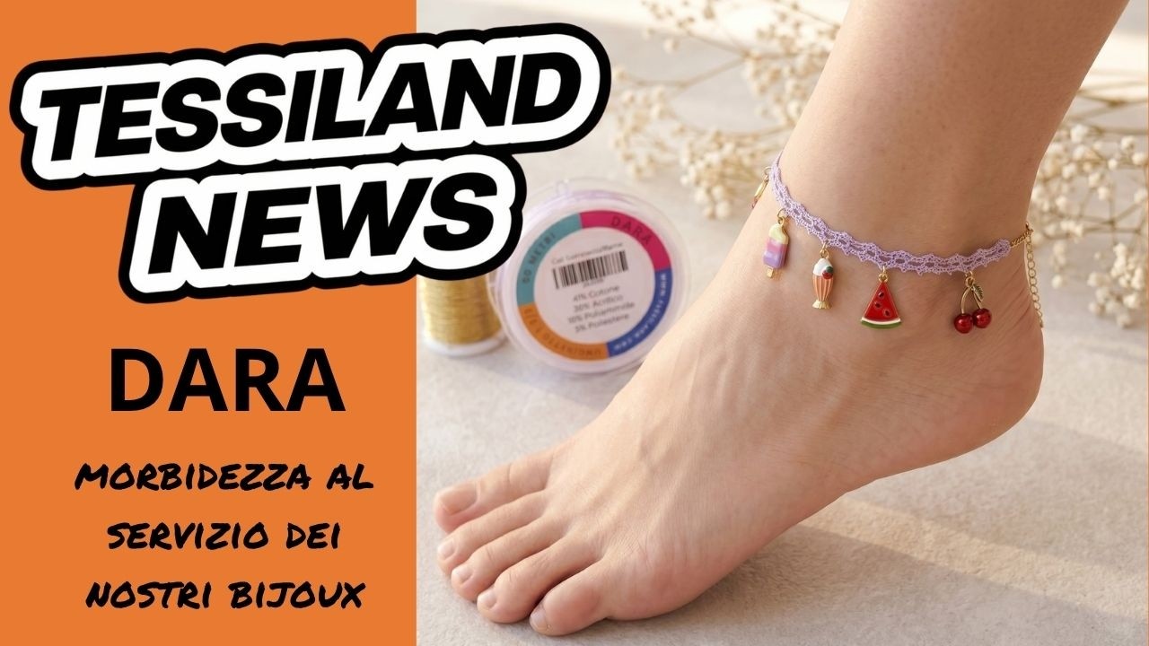 Dara cotton lurex yarn for bijoux and bright creations Made in Italy