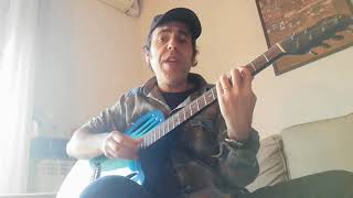 Video voorbeeld van "Se il feeling non c'è( Alex Britti)/So Far Away (Dire Straits)- Roberto Salis (voce-chitarra&divano)"