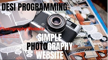 HOW TO BUILD A PHOTOGRAPHY WEBSITE USING HTML AND CSS FOR BEGINNERS TUTORIAL 2022 | CODEWISEWITHRB