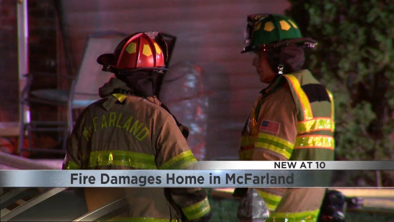 One dog rescued, no one hurt after McFarland house fire - YouTube