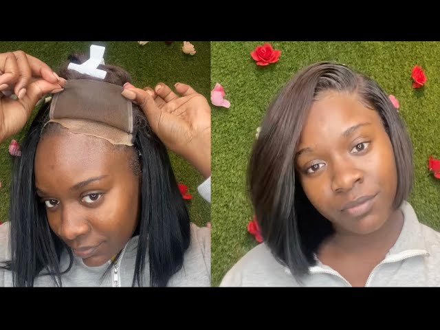 Diy |Step By Step| Quick Weave Blunt Cut Bang Bob - Youtube